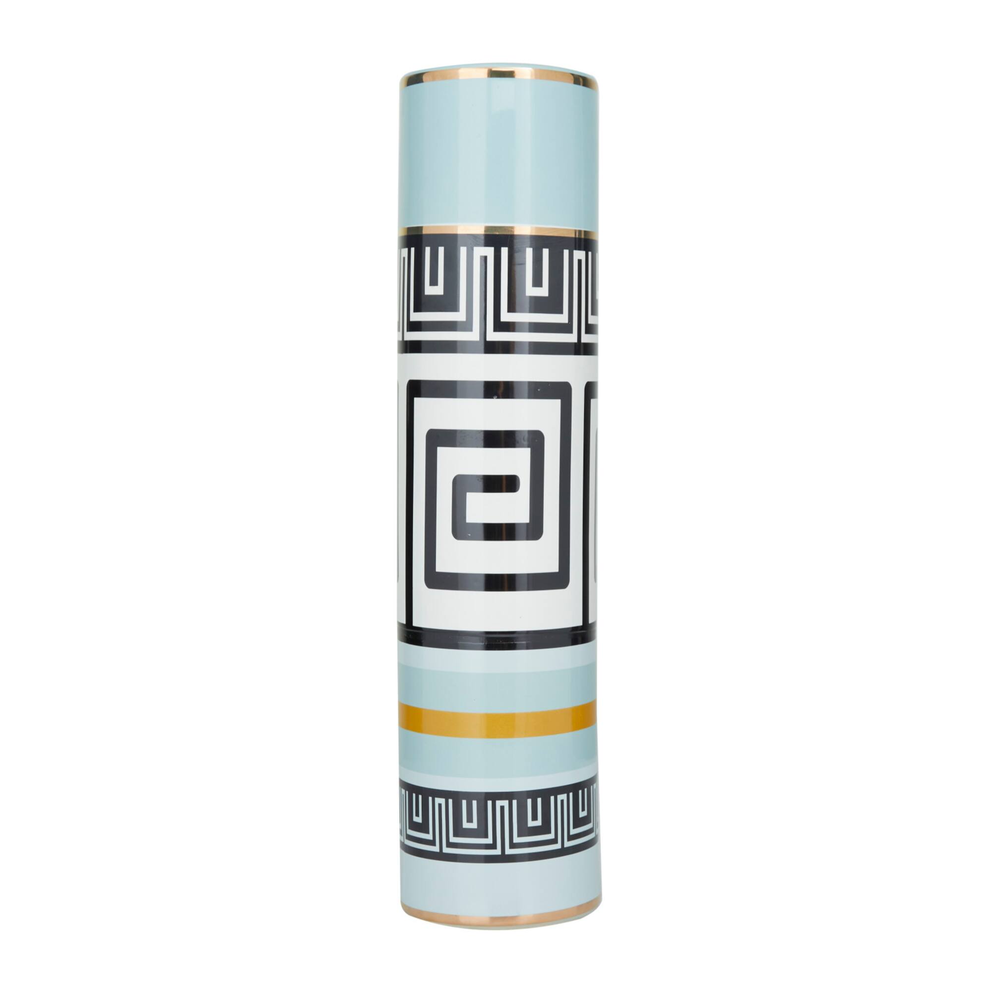 Teal Stoneware Modern Vase